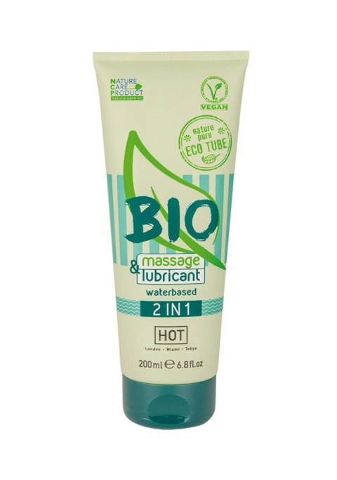 Żel Hot Bio do masażu i lubrykantu na bazie wody 2w1 200 ml Hot