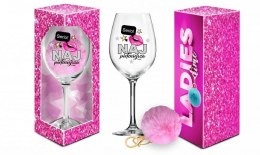 Kieliszek do wina Signoria 700ml Ladies Time z pluszowym pomponem BGtech