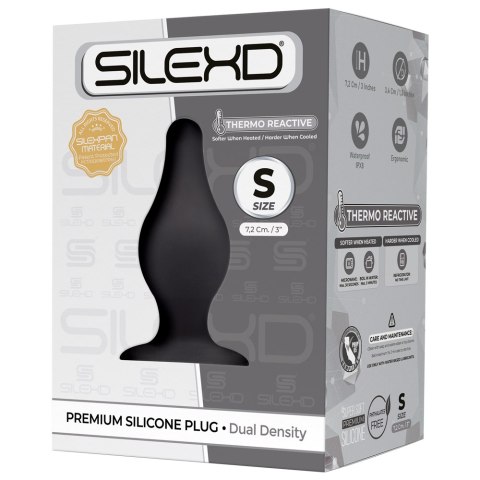 Korek analny silikonowy Silexd Model 2S czarny 7cm Silexd