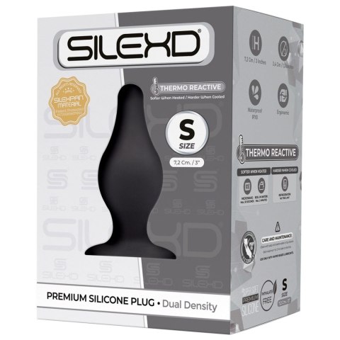 Korek analny silikonowy Silexd Model 2S czarny 7cm Silexd