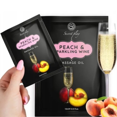 Olejek do masażu brzoskwinia i wino musujące Secret Play 10 ml Secret Play