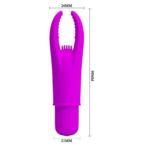 Stymulator łechtaczki Pretty Love Hedy silikonowy 12 wibracji Pretty Love