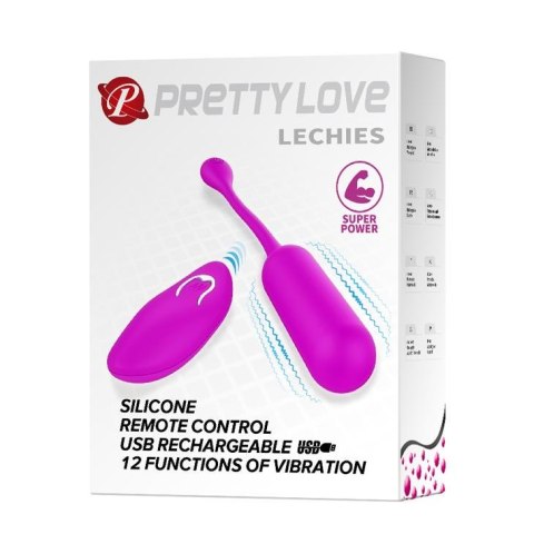 Wibrujące jajko bezprzewodowe z pilotem Pretty Love Lechies silikonowe Pretty Love