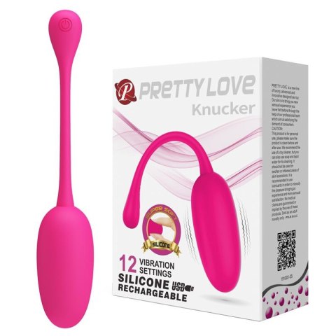 Wibrujące jajko silikonowe Pretty Love Knucker 12 funkcji Pretty Love