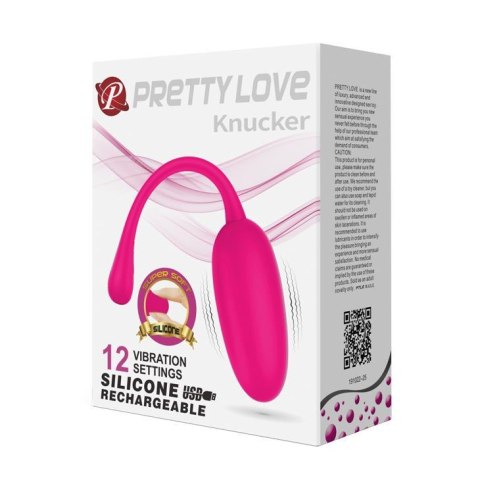 Wibrujące jajko silikonowe Pretty Love Knucker 12 funkcji Pretty Love