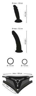 Zestaw strap on You2Toys z dwoma dildami You2Toys