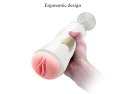 Dwustronny masturbator z wibracją B Series Fox biały USB B - Series Fox