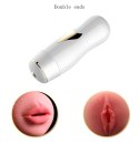 Dwustronny masturbator z wibracją B Series Fox biały USB B - Series Fox