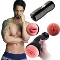 Dwustronny masturbator z wibracją B Series Fox czarny USB B - Series Fox