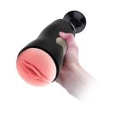 Dwustronny masturbator z wibracją B Series Fox czarny USB B - Series Fox