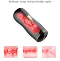 Dwustronny masturbator z wibracją B Series Fox czarny USB B - Series Fox