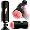 Dwustronny masturbator z wibracją B Series Fox czarny USB B - Series Fox
