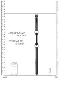 Knebel bitowy silikonowy Ouch czarny 12,5 cm Ouch!