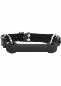 Knebel bitowy silikonowy Ouch czarny 12,5 cm Ouch!
