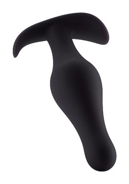 Korek analny z rączką ShotsToys silikonowy mały czarny 9 5 cm ShotsToys