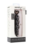 Kuleczki analne silikonowe ShotsToys czarne 15 cm ShotsToys
