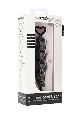 Kuleczki analne silikonowe ShotsToys czarne 15 cm ShotsToys