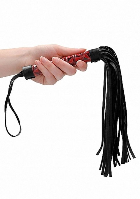 Luksusowy bicz Ouch bordowy 38,5 cm Ouch!