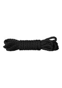 Mini lina Kinbaku Ouch! 1,5m czarna nylonowa 6mm Ouch!