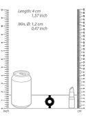 Pierścień erekcyjny ShotsToys TPE średni czarny ShotsToys