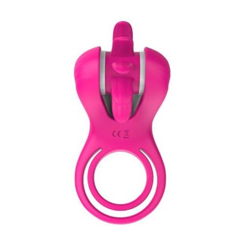 Podwójny pierścień wibrujący Mind Blower Elys różowy USB Elys