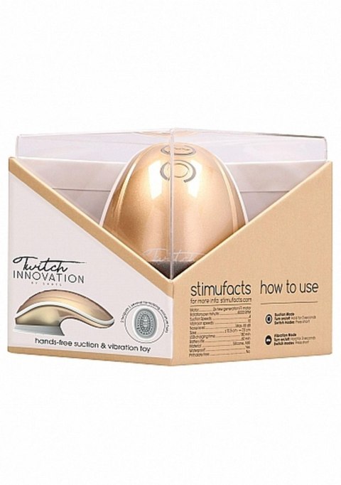 Stymulator łechtaczki ssący wibrujący Innovation złoty USB Innovation