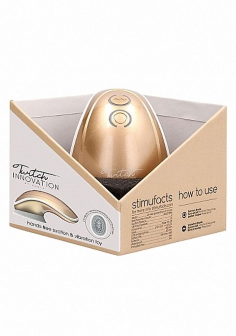 Stymulator łechtaczki ssący wibrujący Innovation złoty USB Innovation