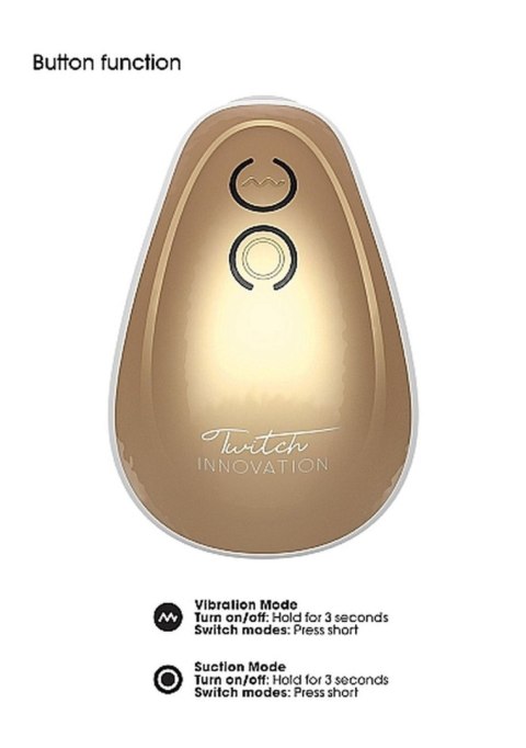 Stymulator łechtaczki ssący wibrujący Innovation złoty USB Innovation