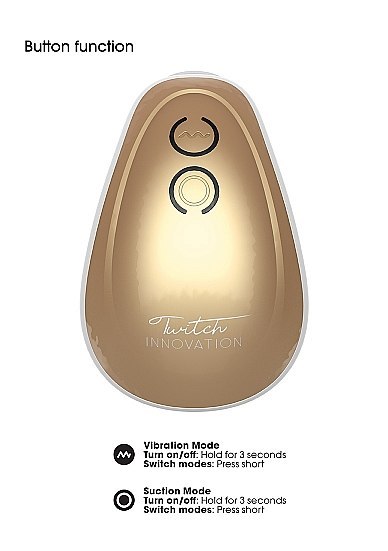 Stymulator łechtaczki ssący wibrujący Innovation złoty USB Innovation