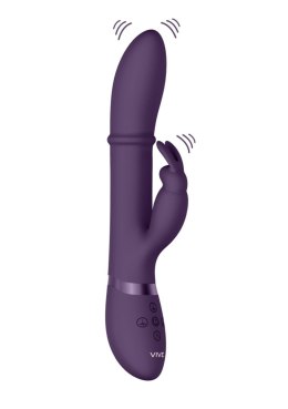 Wibrator króliczek Halo z ruchomym pierścieniem Vive fioletowy 14 cm Vive