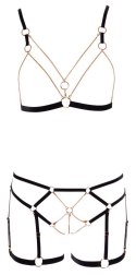 Komplet bielizny Cottelli Glamour bondage z łańcuchami M Cottelli LINGERIE