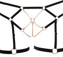 Komplet bielizny Cottelli Glamour bondage z łańcuchami M Cottelli LINGERIE