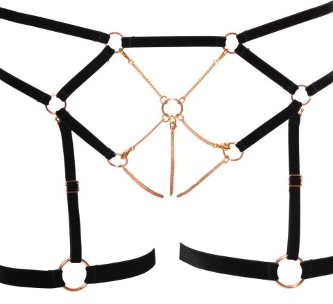 Komplet bielizny Cottelli Glamour bondage z łańcuchami M Cottelli LINGERIE