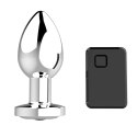 Korek analny wibrujący stalowy zdalny B Series Magic srebrny USB 8.4cm B - Series Magic