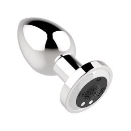 Korek analny wibrujący stalowy zdalny B Series Magic srebrny USB 8.4cm B - Series Magic