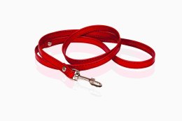 Smycz do obroży Whips lakier czerwona 110 cm Whips Collection