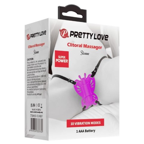 Stymulator łechtaczki Pretty Love Sloane silikonowy fioletowy Pretty Love