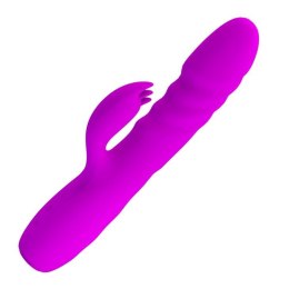 Wibrator króliczek pchający Pretty Love Melanie fioletowy silikonowy USB Pretty Love