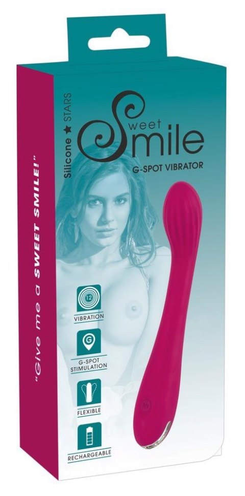 Wibrator punktu G Sweet Smile silikonowy USB 20 cm Sweet Smile