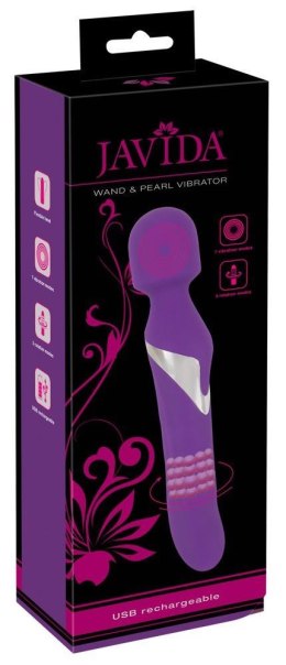 Wibrator wand z perłą Javida silikonowy USB 24 cm JAVIDA