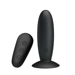 Wibrujący korek analny Mr Play z pilotem silikonowy czarny USB Mr. Play