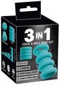 3in1 Cock and Ball Ring Set
