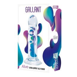 Dildo z przyssawką Alive Gallant Jelly S03 półprzezroczysty 14 cm Alive