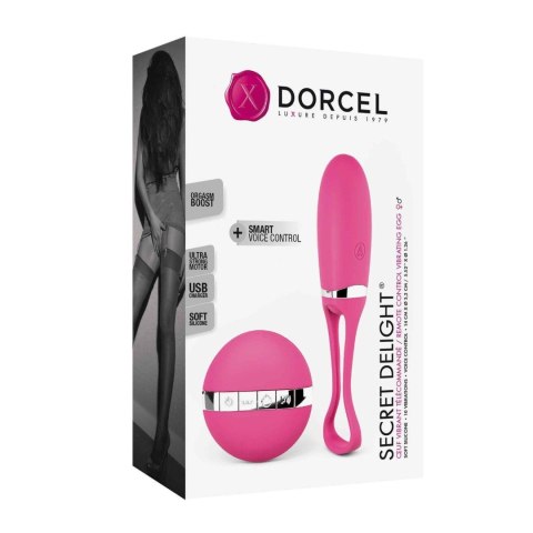 Jajeczko wibrujące Secret Delight magenta Dorcel USB 12,5 cm Dorcel
