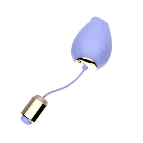 Jajeczko wibrujące bezprzewodowe silikonowe Mandala jasny fiolet USB B - Series Joy