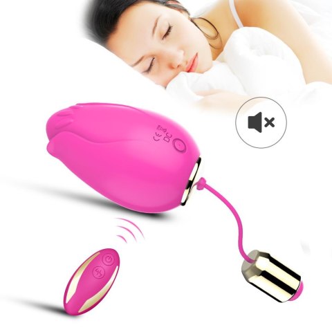 Jajeczko wibrujące zdalne Mandala silikonowe różowe USB B - Series Joy