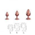 Korek analny z diamencikiem Diamond Dorcel M Dorcel