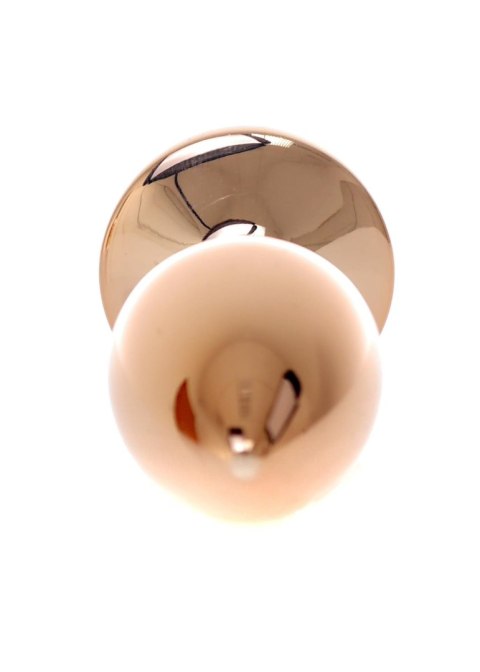 Korek analny ze stali nierdzewnej z różą HeavyFun różowy 7 cm B - Series HeavyFun