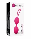 Kulki gejszy podwójne silikonowe Dorcel różowe 15,6 cm Dorcel