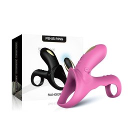 Pierścień erekcyjny wibrujący z pilotem Ranger Joy różowoczerwony USB B - Series Joy